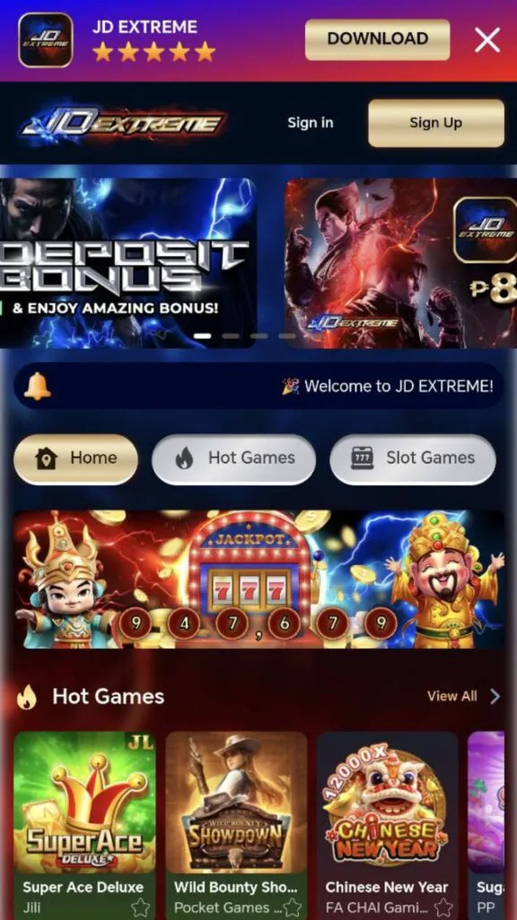 JDX App Lobby: JDExtreme Casino Lobby