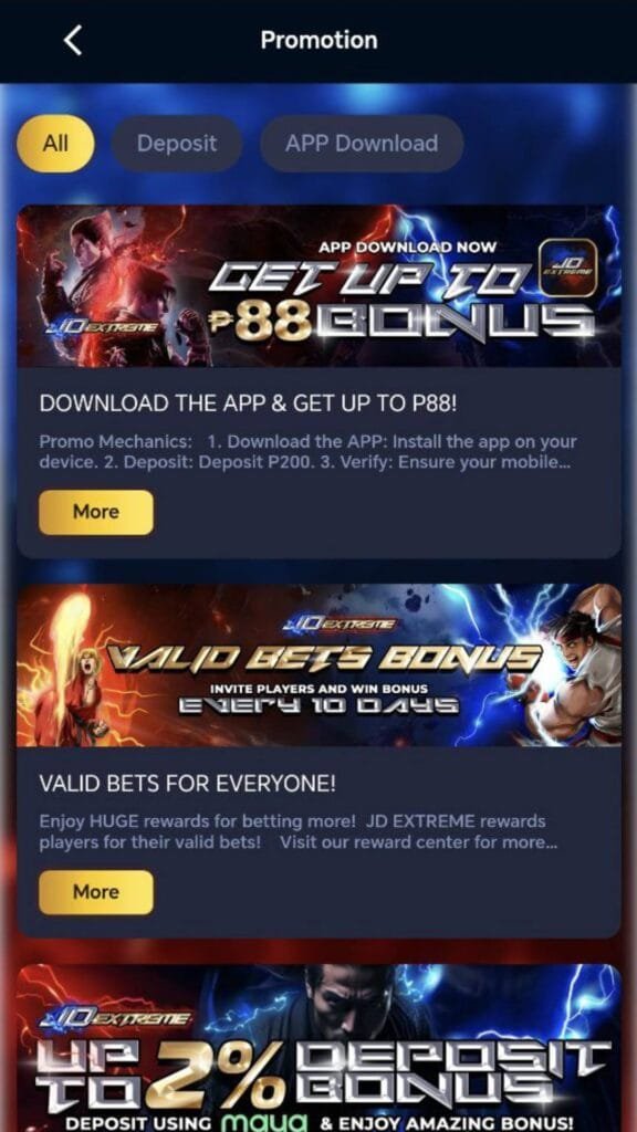 JDX App Promotions: JDExtreme Casino Promotions